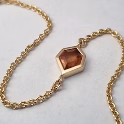 Copper Leaf - 18K Safirarmband