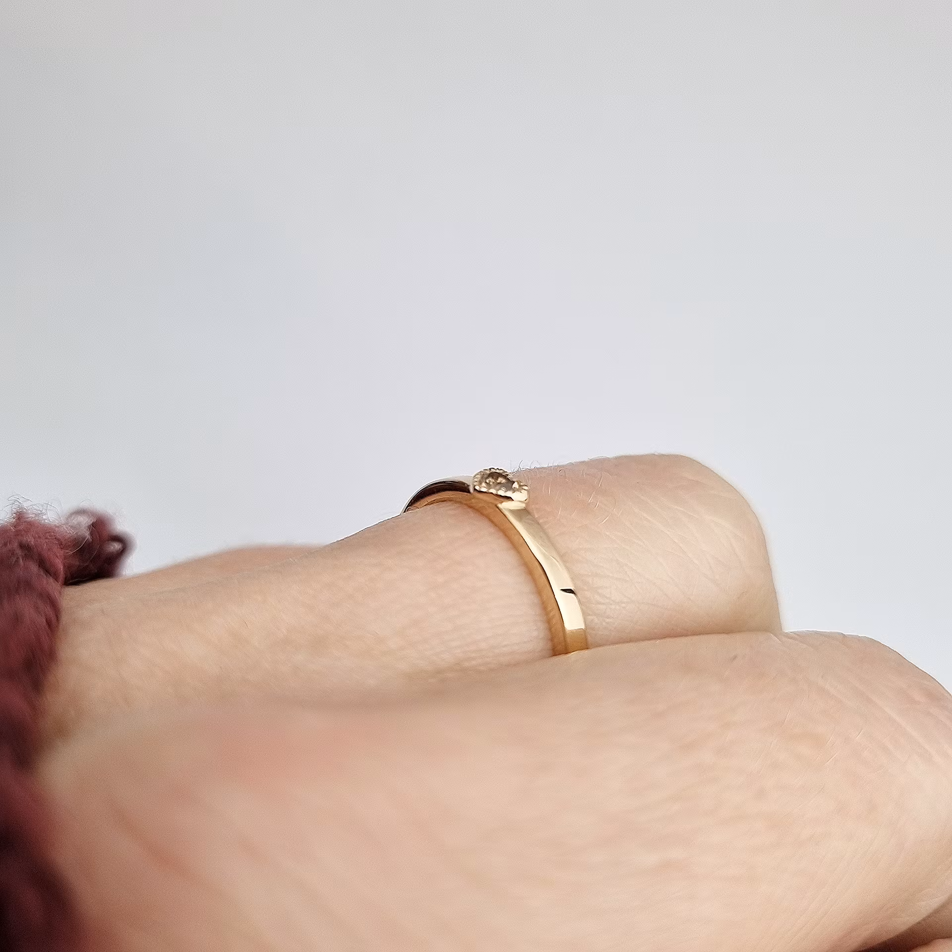 Down payment 20% - 'Lilla hjärtat', 18K white gold ring with Sapphire