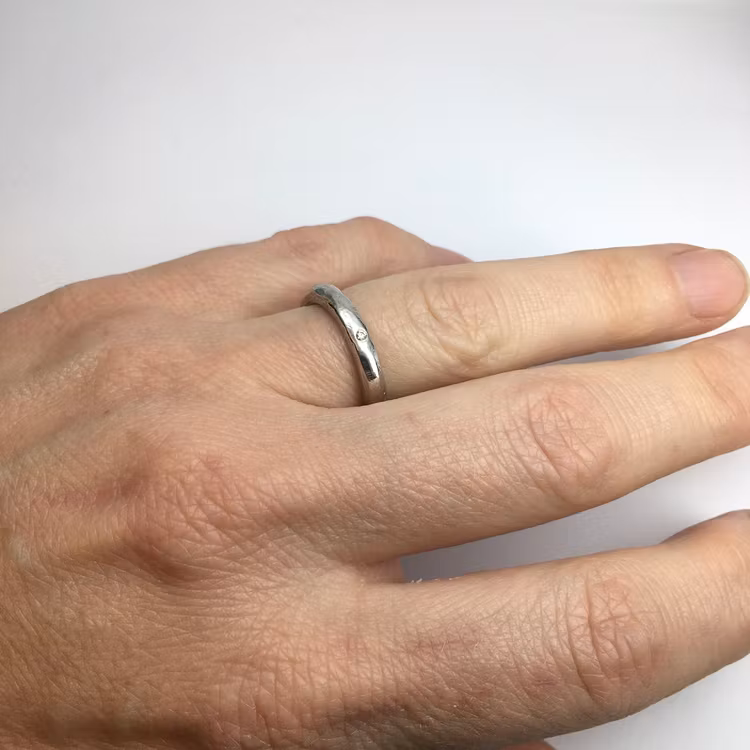 Rå - grovfilad slät ring