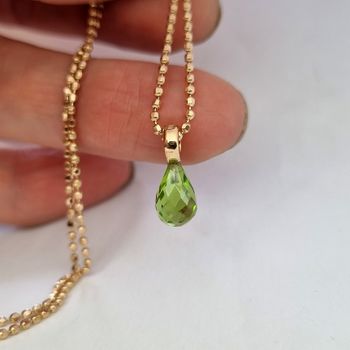 Peridot briolett