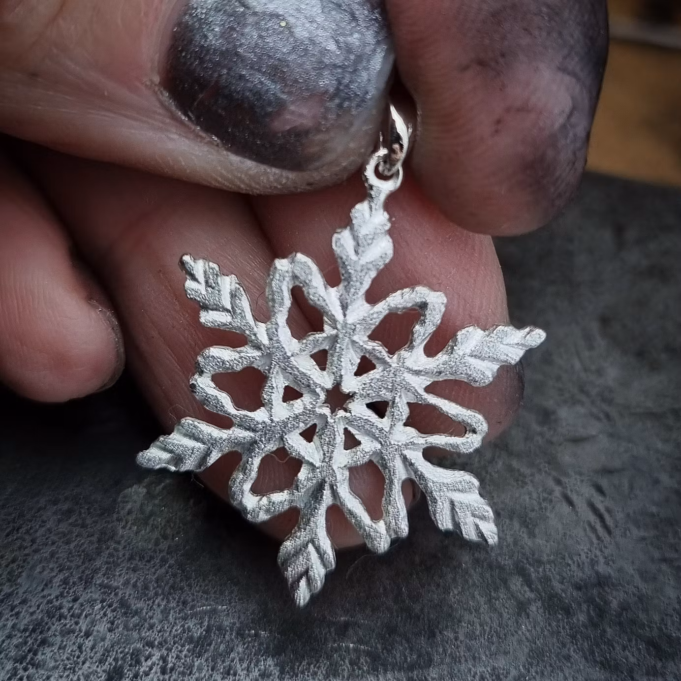 Snöflinga - silverhänge