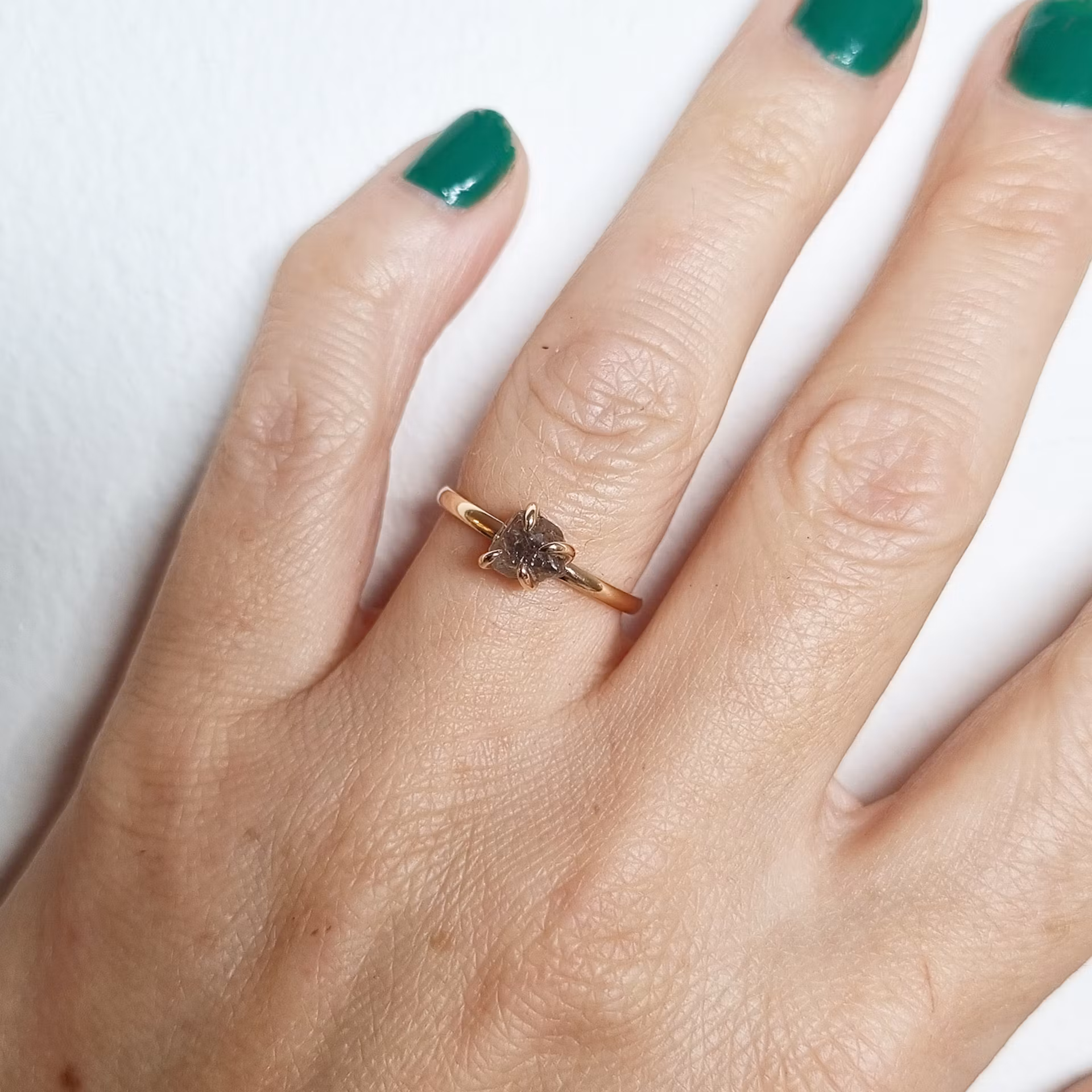 Solitär med rådiamant 1.34 ct