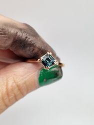 Mermaid - Solitär med Tealsafir 1,15 ct