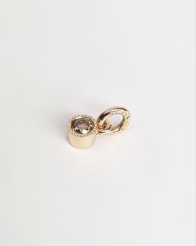 Coffeediamant 0,17 ct i guldfattning