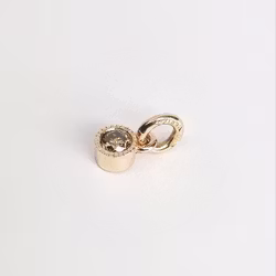 Coffeediamant 0,17 ct i guldfattning