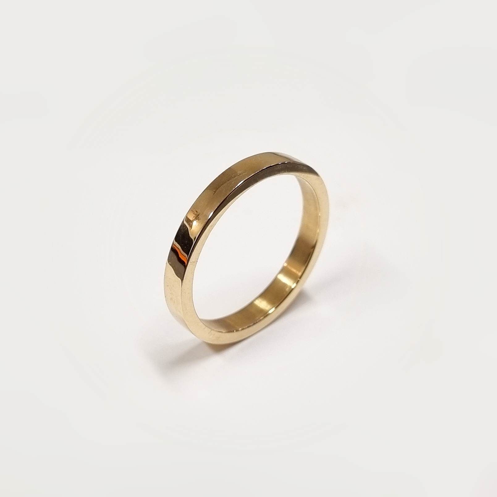 Slät ring 18K - 3 mm