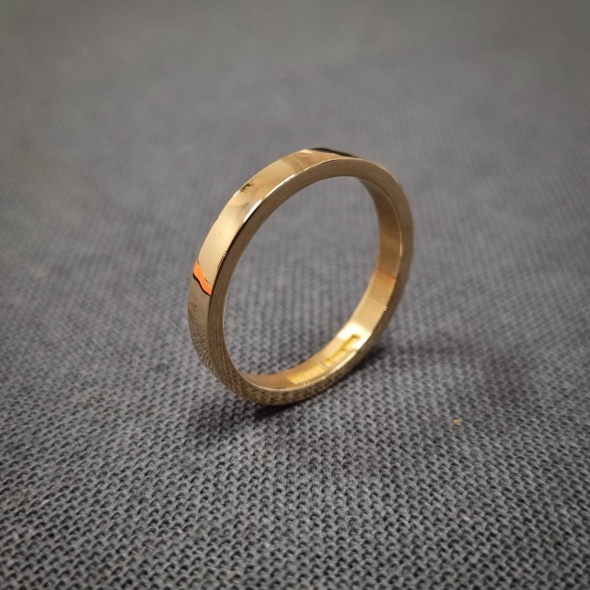 Slät ring 18K - 3 mm