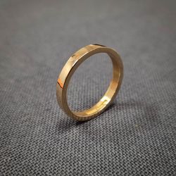 Slät ring 18K - 3 mm