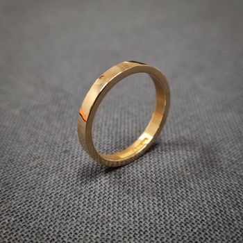 Slät ring 18K - 3 mm