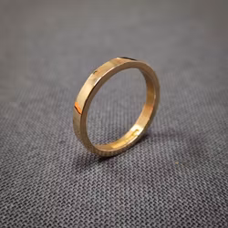 Slät ring 18K - 3 mm
