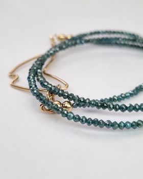 Diamantcollier 'Mermaid' 13 ct - 43 cm