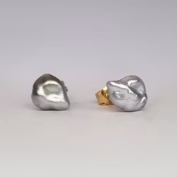 Keshipärlor Tahiti - örhängen i 18K guld