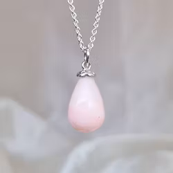 Rosa Opal från Mexiko - Hängsmycke i silver