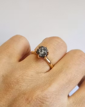 Precious Raw - rådiamantring  2,42 ct