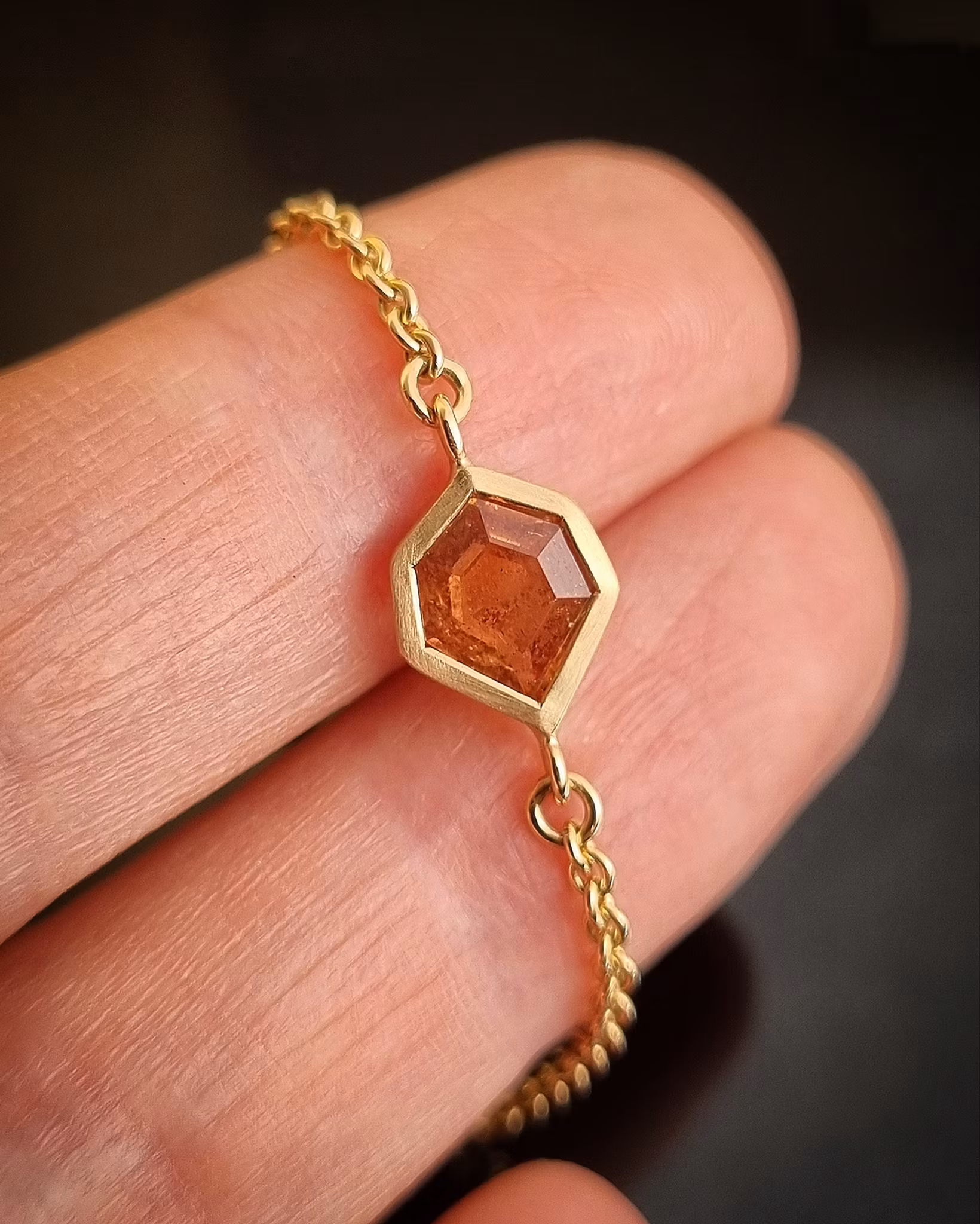 Copper Leaf - 18K Safirarmband