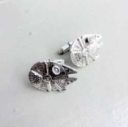 Millennium falcon inspired cufflinks