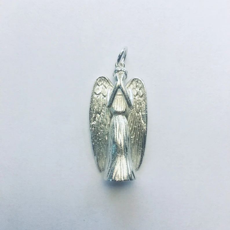 Weeping Angel silver necklace