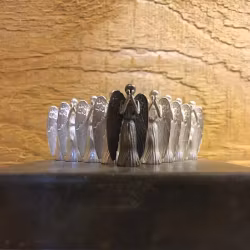 Weeping Angel silver necklace