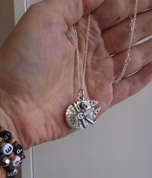 Millennium Falcon - hängsmycke i silver
