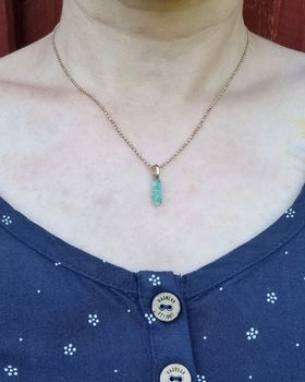 Mintsmaragd 1,61 ct - naturlig råkristall
