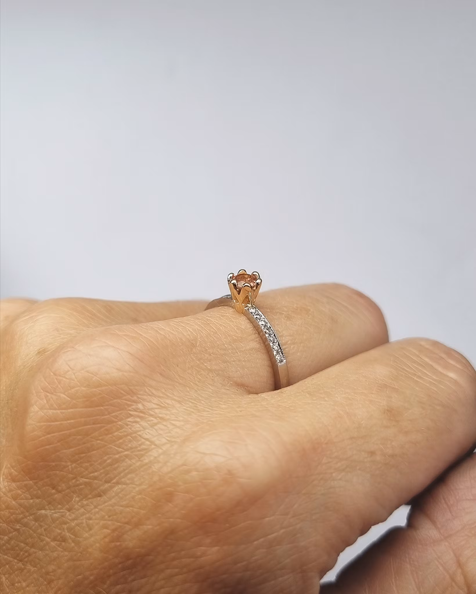 Turmalin- & briljantring i 18K
