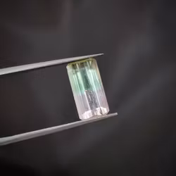 Vattenmelonturmalin 2,11 ct smaragdslipad - 'made by order'