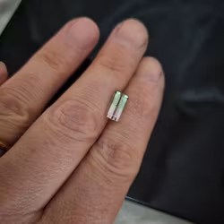 Vattenmelonturmalin 2,11 ct smaragdslipad - 'made by order'