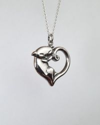 Lovecat - hängsmycke i silver