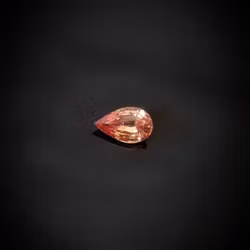 Peach-sunset Safir 1,1 ct droppe - 'made by order'