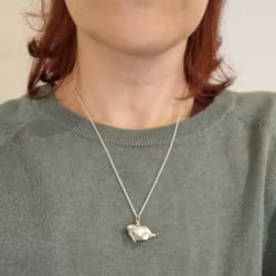Keshi Bunny - 18K hänge med Söderhavspärla