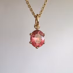Rosa Turmalin oval 3,15 ct - Hänge Precious six