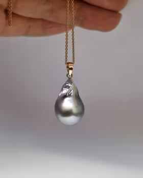 Barock Tahitipärla - hänge i 18K guld