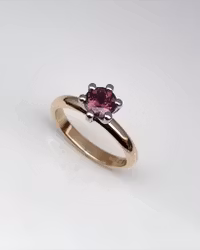 Precious Six med Safir - tvåfärgad ring i 18K guld
