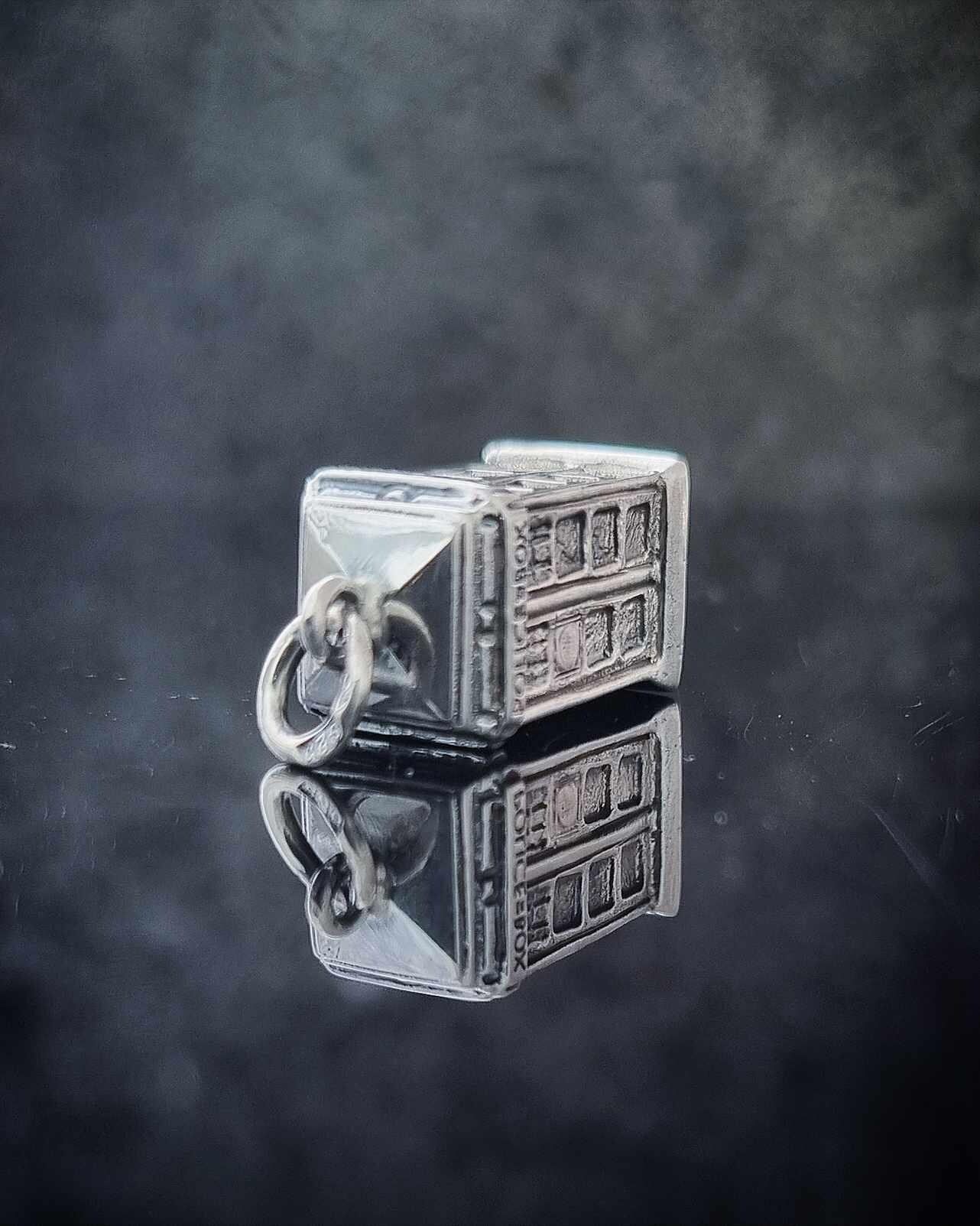 T.A.R.D.I.S. silver necklace
