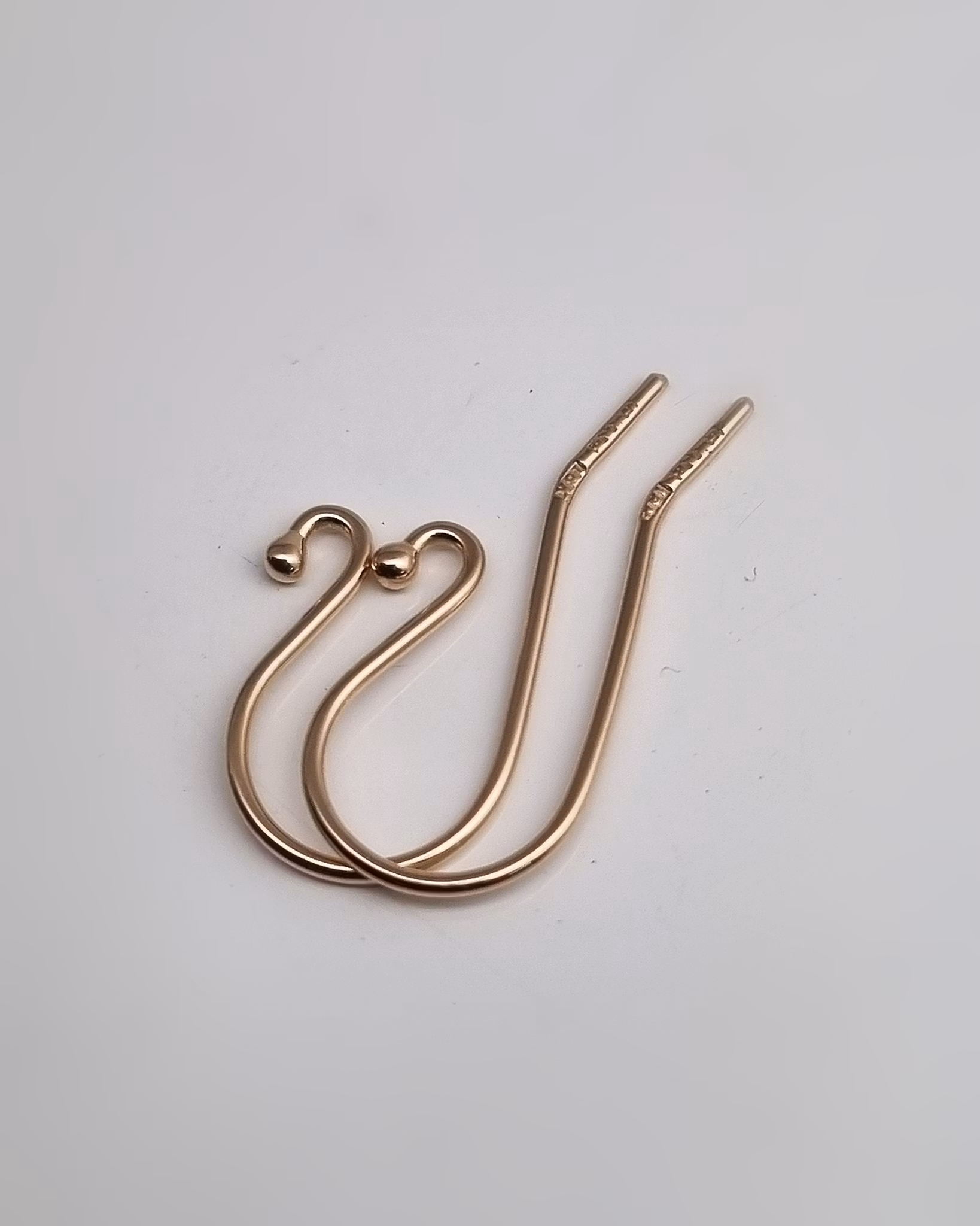 Krokar 18K guld - bytkrokar för påhängen