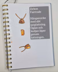 Fairtrade Zirkon - hänge "made by order"