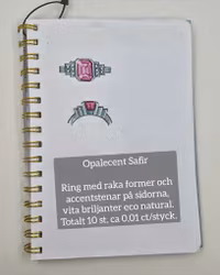 Opalecent Safir 1,88 ct - ring "made by order"