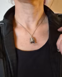 R2D2 Fan Art - hängsmycke i silver