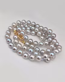 Pärlcollier Vietnamesisk Akoya - 49 cm