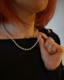 Pärlcollier Vietnamesisk Akoya - 49 cm