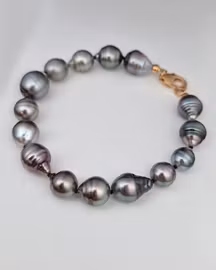 Tahitipärlor armband upp till 20 cm
