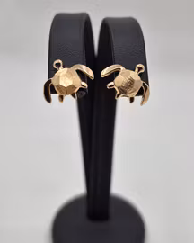 Havssköldpaddor - örhängen i 18K guld