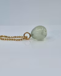 Bullig Phrenit - hänge 18K guld