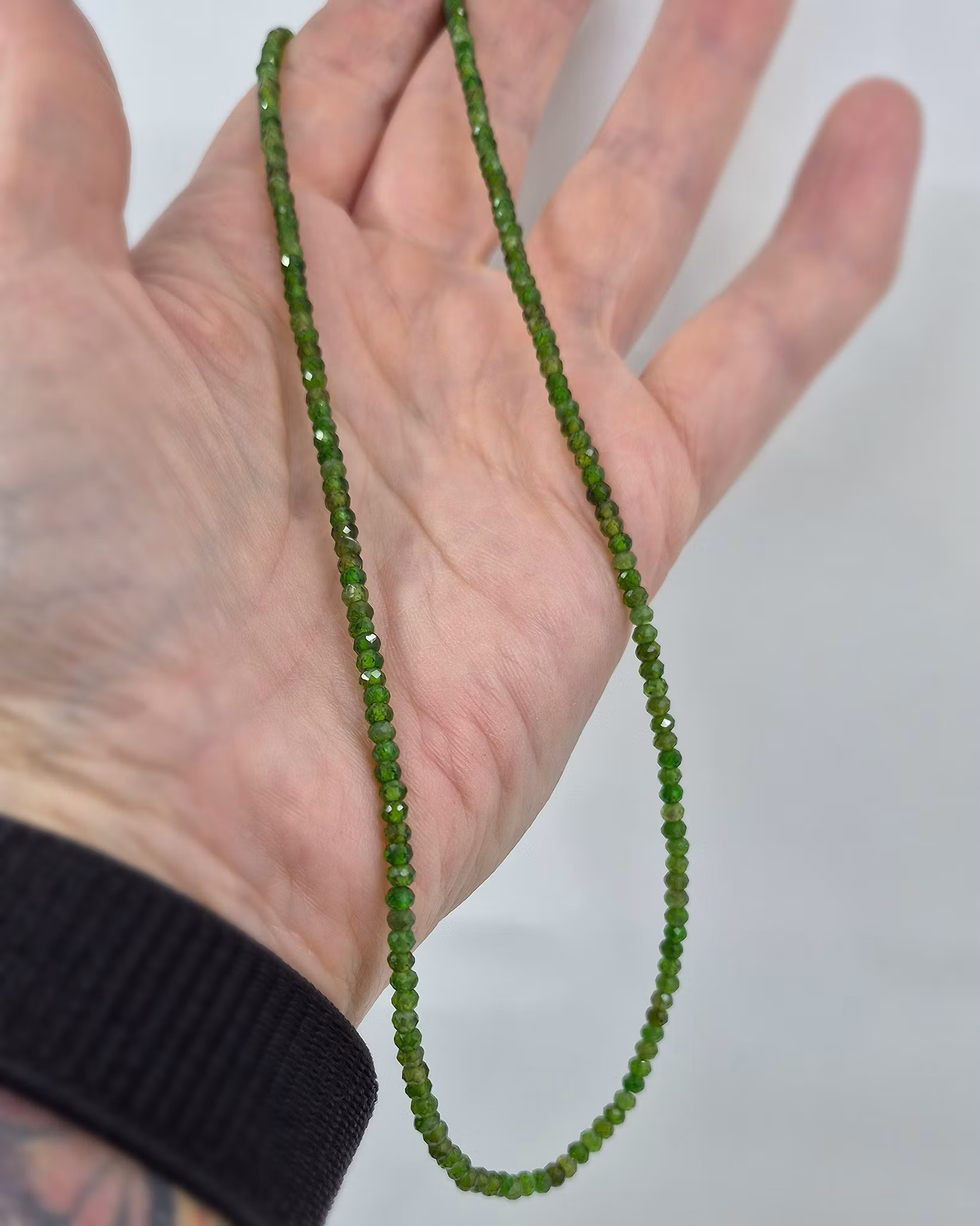 Kromdiopsid stencollier 42 cm