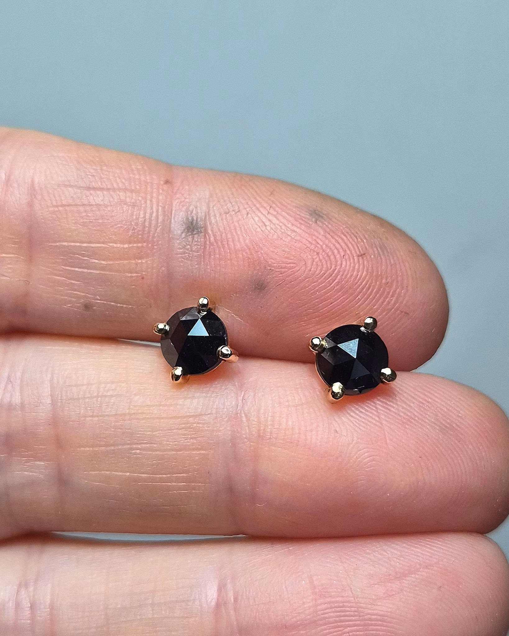 Svarta Diamanter 1,87 ct - örhängen "made by order"