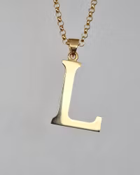 Bokstav "L" i 18K guld