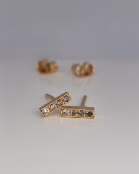 Tonade Briljantörhängen i 18K guld