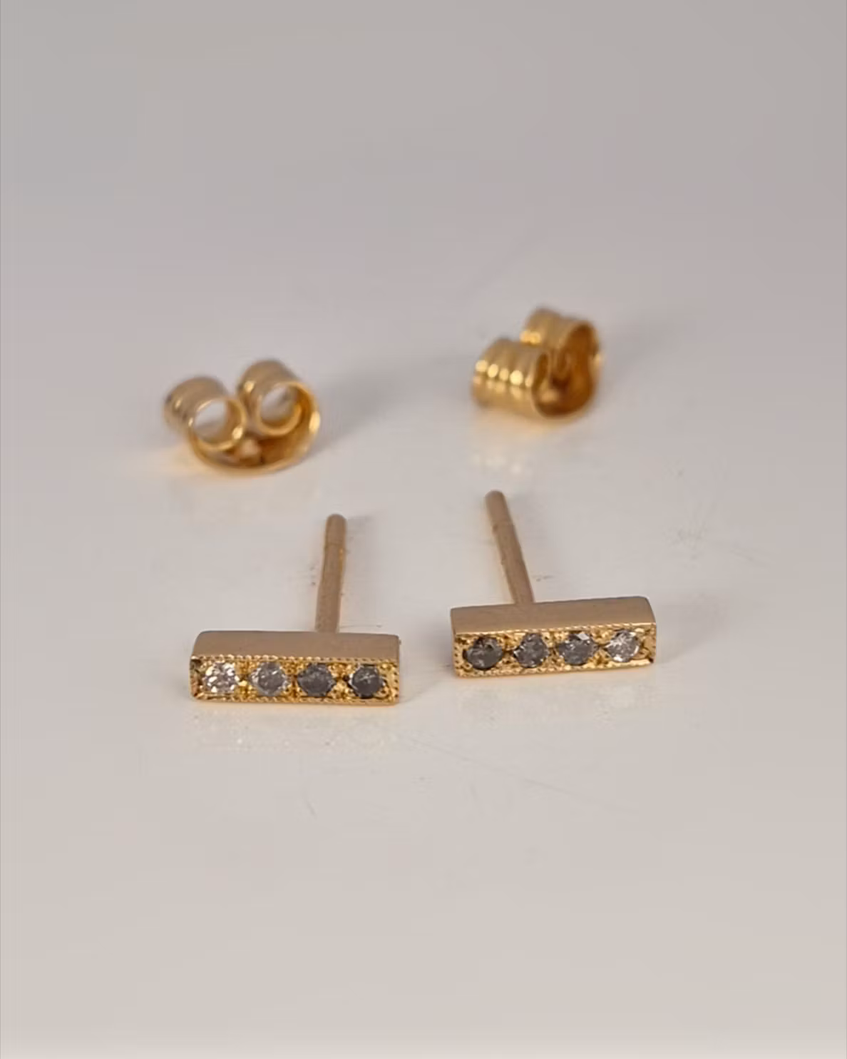 Tonade Briljantörhängen i 18K guld