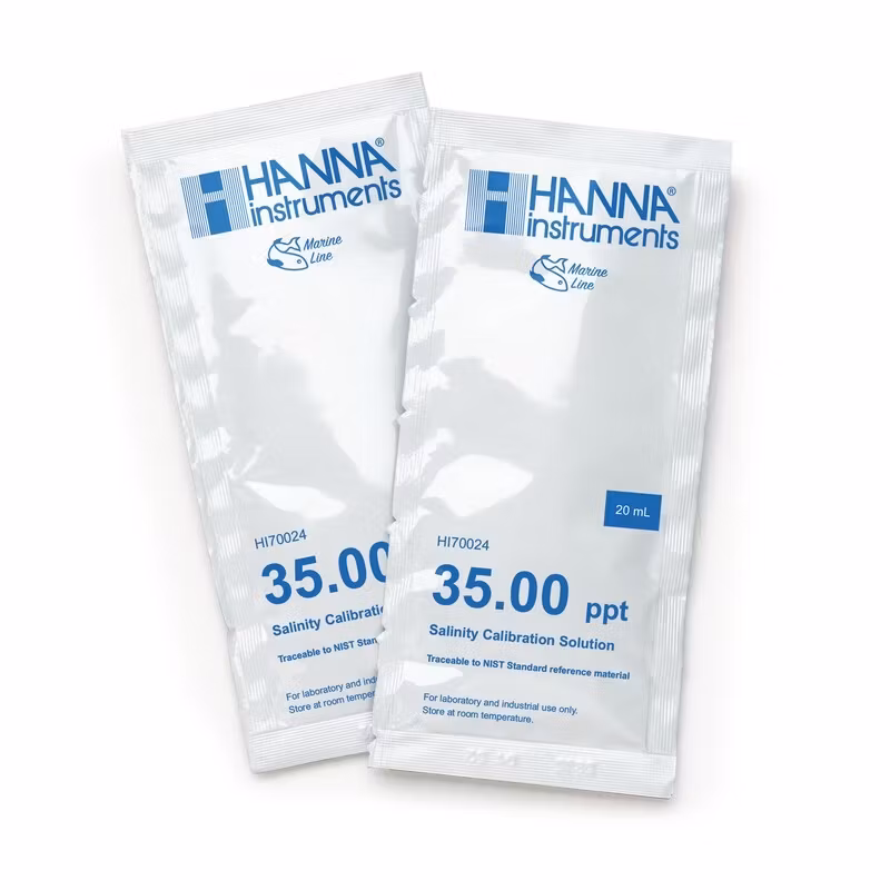 Hanna solution 35ppt salinity calibration, 20ml, HI-70024P