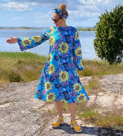 Sommarblommig blå/”Hippie”